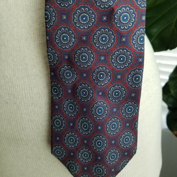Christian Dior designer paisley silk tie - Picture 3 of 6